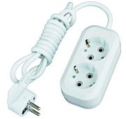 Удлинитель 2х3м с заземл. 13А IP20 Е-302 ПВС 3х1 АБС-пластик UNIVersal 9631973