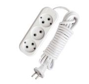 Удлинитель 3х3м без заземл. 10А IP20 Е-203 ПВС 2х0.75 АБС-пластик UNIVersal 9631964