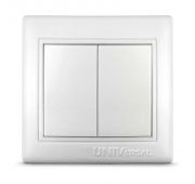 Выключатель 2-кл. СП Севиль 10А IP20 бел. UNIVersal С0023