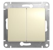 Выключатель 2-кл. СП Glossa 10А IP20 (сх. 5) 10AX механизм беж. SE GSL000251