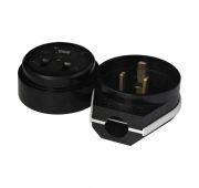 Разъем РШ-ВШ 32А 250В 2P+PE откр. уст. черн. UNIVersal 1234