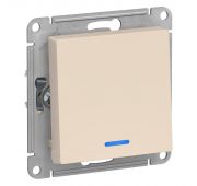 Выключатель 1-кл. СП AtlasDesign 10А IP20 (сх. 1а) 10AX с подсветкой механизм беж. SE ATN000213