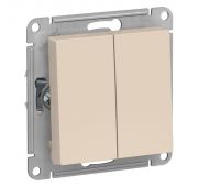 Переключатель проходной 2-кл. СП AtlasDesign 10А IP20 (сх. 6/2) 10AX механизм беж. SE ATN000265