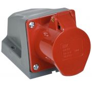 Розетка ОП 16А 380В 3P+PЕ ССИ-114 IP44 IEK PSR12-016-4