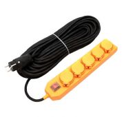 Удлинитель-шнур 5х10м с заземл. 16А IP44 У10-026 КГ 3х1.5 с выкл. с индикатором сети с защ. крышкой UNIVersal 9634138