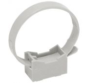 Держатель хомутный для труб со стяжкой d32-63 CFF2 сер. ELASTA IEK CTA10MP-CFF263-K41-100