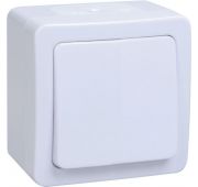 Переключатель проходной 1-кл. ОП Гермес Plus 10А IP54 ВСп20-1-0-ГПБ бел. IEK EVMP12-K01-10-54-EC