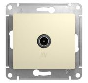 Розетка телевизионная оконечная TV 1-м СП Glossa 1дБ механизм беж. SE GSL000291