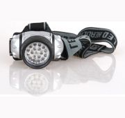 Фонарь налобный LED 5353 19LED 4 режима 3хR03 металлик Ultraflash 10262