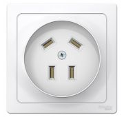 Розетка 1-м СП Blanca 32А IP20 400В 3п+N бел. SE BLNSR003241