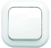 Выключатель 1-кл. 1п 2мод. СП Валентина 6А IP20 С16-040 бел. Кунцево 7643