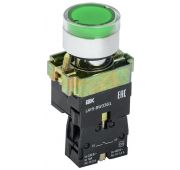 Кнопка LAY5-BW3361 1НО с подсветкой зел. IEK BBT50-BW-K06