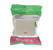 Выключатель 1-кл. ОП Blanca 10А IP20 (сх. 1) 250В с подсветкой с изолир. пластиной беж. SE BLNVA101117