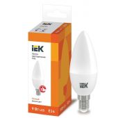 Лампа светодиодная ECO C35 9Вт свеча 3000К E14 230В IEK LLE-C35-9-230-30-E14