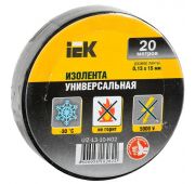 Изолента ПВХ 0.13х15мм (рул.20м) черн. IEK UIZ-13-10-K02