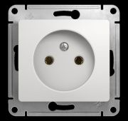 Розетка 1-м СП Glossa 16А IP20 без заземл. механизм бел. SE GSL000141