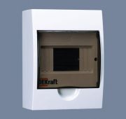 Корпус навесной ЩРН-П-6 20х15х10 6мод. IP41 пластик. DEKraft 31009DEK