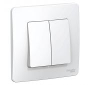 Выключатель 2-кл. СП Blanca 6А IP20 (сх. 5) 250В бел. SE BLNVS006501
