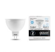 Лампа светодиодная Elementary 9Вт MR16 софит 6500К холод. бел. GU5.3 680лм GAUSS 13539