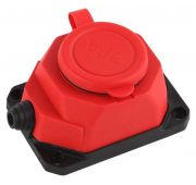 Колодка удлинителя 1-м с заземл. 16А IP44 K-1e-RED-IP44 каучук красн. Эра Б0044550