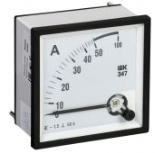 Амперметр Э47 72х72мм 50А кл. точн. 1.5 IEK IPA10-6-0050-E