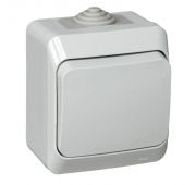 Выключатель 1-кл. ОП Этюд 10А IP44 10AX сер. SE BA10-041C