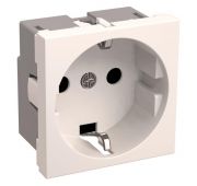 Розетка 1-м 2мод. РКС-20-30-П-К 45х45 с заземл. бел. PRIMER IEK CKK-40D-RSZB2-K01-K