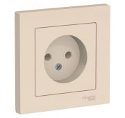 Розетка 1-м СП AtlasDesign 16А IP20 без заземл. в сборе беж. SE ATN000240