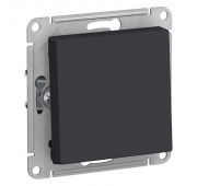 Выключатель 1-кл. СП AtlasDesign 10А IP20 (сх. 1) 10AX механизм карбон SE ATN001011