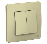 Выключатель 2-кл. СП Blanca 10А IP20 (сх. 5) 250В беж. SE BLNVS010507