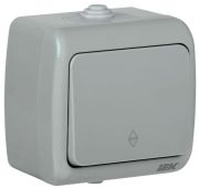 Переключатель проходной 1-кл. 1п ОП Aquatic 10А IP54 ВС-20-1-2-А сер. IEK EVA12-K03-10-54