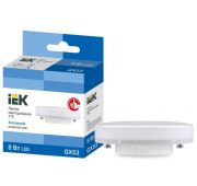 Лампа светодиодная T75 таблетка 8Вт 230В 6500К GX53 IEK LLE-T80-8-230-65-GX53