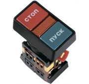 Кнопка PPBB-30N «Пуск-Стоп» d30мм 1з+1р 240В неон IEK BBD21-PPBB-K51