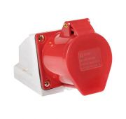 Розетка наружн. уст. 32А 380В 3P+РЕ+N IP44 (125) EKF ps-125-32-380