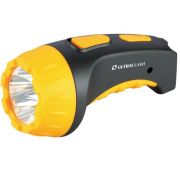 Фонарь аккумуляторный LED3804 4LED аккум. SLA 220В пластик. черн./желт. (кор.) Ultraflash 9215