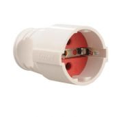 Розетка штепсельная Accessories с заземл. бел. LEZARD 715-0701-607
