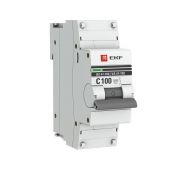 Выключатель автоматический модульный 1п C 100А 10кА ВА 47-100 PROxima EKF mcb47100-1-100C-pro