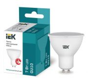 Лампа светодиодная Eco 7Вт PAR16 софит 4000К нейтр. бел. GU10 230В IEK LLE-PAR16-7-230-40-GU10