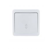 Переключатель проходной 1-кл. 1п ОП Viola 10А IP20 бел. LEZARD 751-0200-105