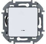 Выключатель 1-кл. Inspiria 10А IP20 250В 10AX с подсветкой/индикацией механизм бел. Leg 673610