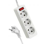 Удлинитель 3х3м с заземл. 10А IP20 ПВС 3х0.75 с выкл. КОСМОС YKsm3m-3g-Z-V(10A)P