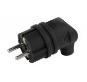 Вилка каучуковая с заземл. 90град 16А IP44 черн. V9-B-IP44 ЭРА Б0044542