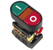 Кнопка APBB-22N «I-O» d22мм 1з+1р 240В неон IEK BBD10-APBB-K51