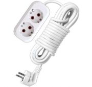 Удлинитель 2х5м с заземл. 10А IP20 У10-553 ПВС 3х0.75 UNIVersal 553-05