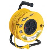 Удлинитель на катушке 4х30м без заземл. 6А IP20 Garden УК30 2х0.75 термозащита IEK WKP23-06-04-30
