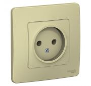 Розетка 1-м СП Blanca 16А IP20 250В без заземл. без защ. шторок беж. SE BLNRS000017