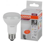 Лампа светодиодная LED Value LV R63 60 8SW/830 8Вт рефлектор матовая E27 230В 10х1 RU OSRAM 4058075581838