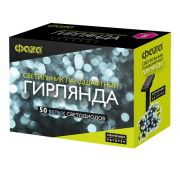 Светильник светодиодный садовый SLR-G01-50W гирлянда 50 бел. LED на солнечн. батарее ФАZА 5027282
