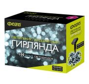 Светильник светодиодный садовый SLR-G01-100W гирлянда 100 бел. LED на солнечн. батарее ФАZА 5027305