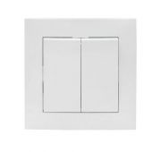 Выключатель 2-кл. СП Валенсия 10А IP20 бел. PROxima EKF EWV10-023-10